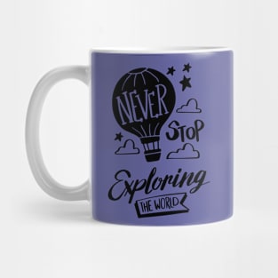 Never Stop Exploring The World Mug